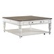 preview thumbnail 2 of 16, Magnolia Manor Antique White Weathered Bark 3-piece Cocktail Table Set