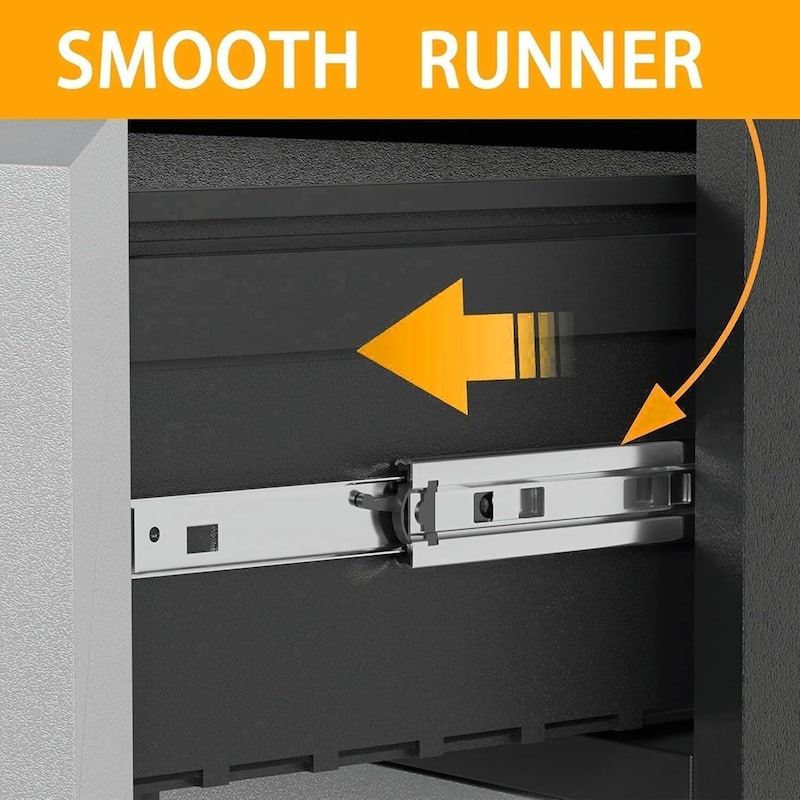 Heavy Duty Rolling Tool Cabinet with 3 Drawers for Garage, Workshop - N/A