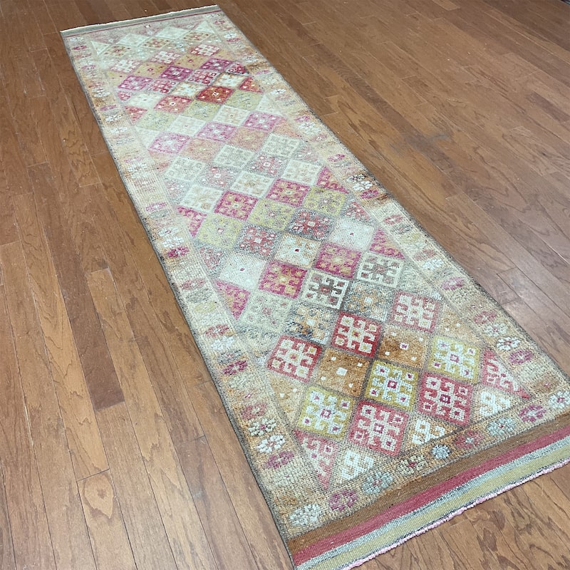 HERAT ORIENTAL Handmade Turkish Oushak Wool Runner - 2'9" x 9'5"
