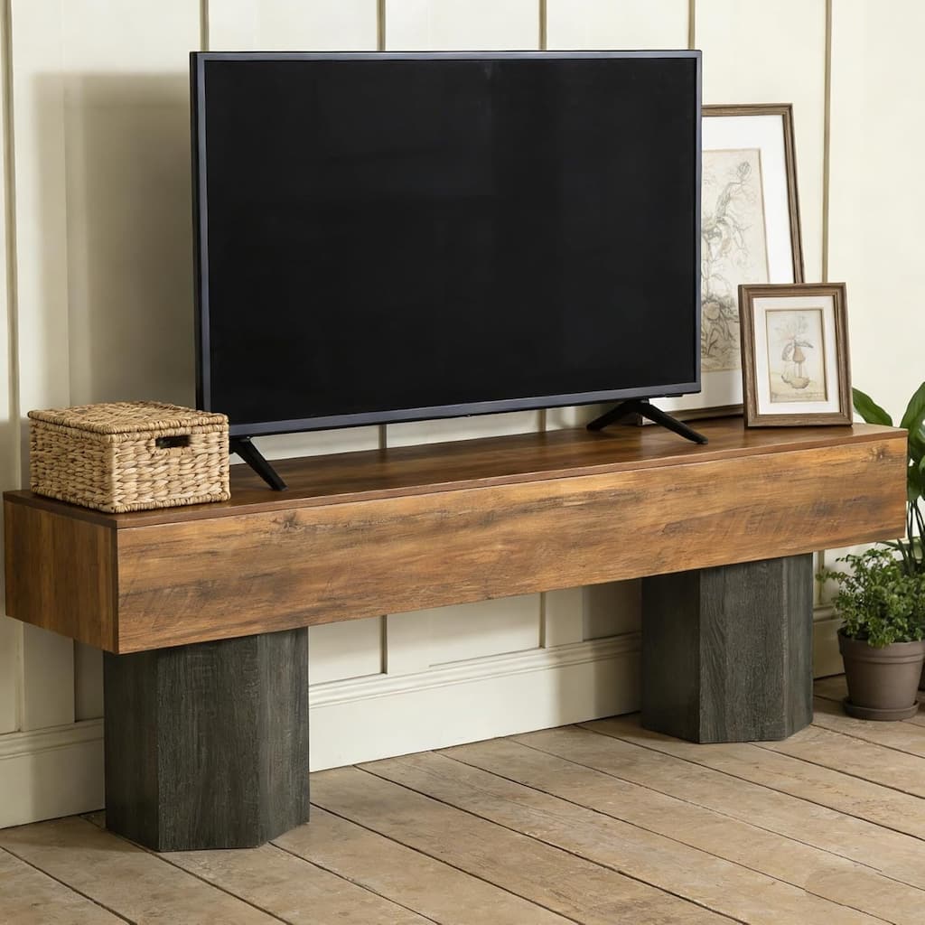 TV Stands for TVs up to 55''/65''/70", TV Media Entertainment Center for Living Room / Bedroom - 62.99" W × 15.75" D × 21.65" H