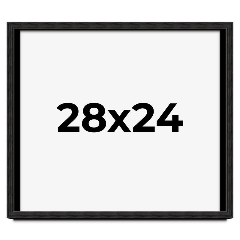 28x24 Shadow Box Black Rustic Barnwood Display Frame | 1.125 Inch
