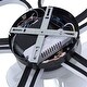 preview thumbnail 11 of 14, Metal Small Flower Shape 5 Lights LED Ceiling Fan Dimmable for Kids