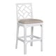 preview thumbnail 56 of 67, Natural Rattan Handmade Chippendale Cushioned Bar Stool by East at Main