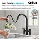 preview thumbnail 7 of 86, KRAUS Oletto Bridge Kitchen Faucet with 2-Function Pull-Down Sprayhead