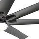 preview thumbnail 2 of 6, 66 Inch Modern Ceiling Fan With Dimmable Led Light 8 ABS Blades Smart Remote Control Reversible DC Motor Black For Home Office