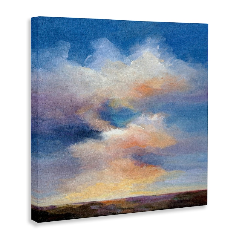 Stupell Luminous Sunset Clouds Canvas Wall Art Design By Karen Hale