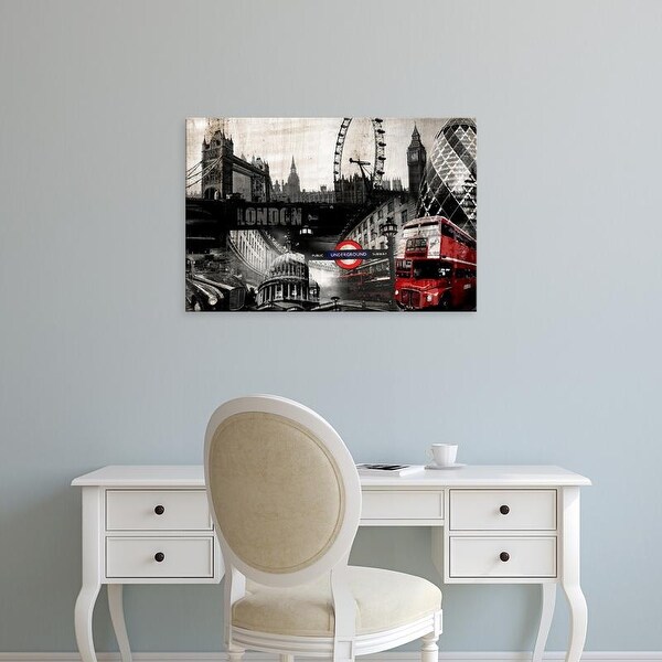 Easy Art Prints GraphINC's 'London' Premium Canvas Art