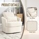 preview thumbnail 9 of 13, Roomfitters Teddy Swivel Barrel Chair, 360° Round Accent Sofa Chair for Living Room, Bedroom, Nursery or Office