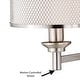 preview thumbnail 6 of 4, Polk Plug-In Satin Nickel Swing Arm Wall Lamp Gray Linen Drum Shade - 10-in W x 11.5-in H x 21.75-in D