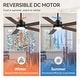 preview thumbnail 95 of 173, 42/48/52/56/62-IN LED Ceiling Fan with Light Kit and Remote(5/7-Blade)