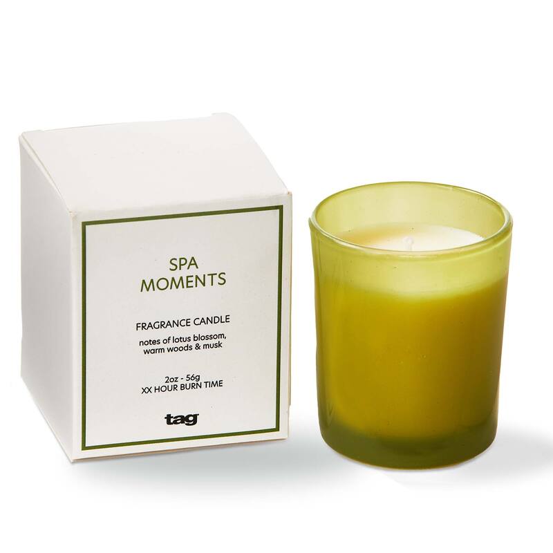 Spa Moments Scented Votive Candle - 2oz, 7hr Burn Time, Everyday Green, 2.5"h x 2"l x 2"w, Easy Care