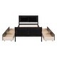 preview thumbnail 18 of 54, Twin Size Wood Platform Bed with 4 Drawers Storage Bed for Kids, Teens