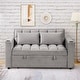 preview thumbnail 3 of 39, 55" Multi-functional Velvet Sofa Bed with Cup Holder and USB Port for Living Room