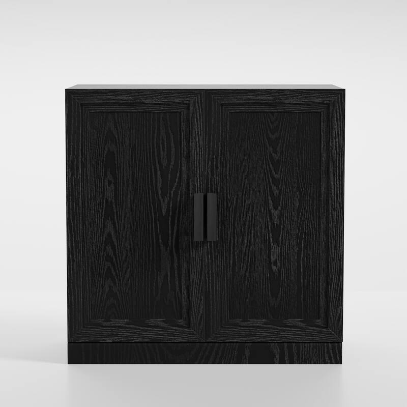 Wooden Accent Cabinet Storage Modern Sideboard Buffet Cabinet with Adjustable Shelf for Living Room Dining Room Entryway