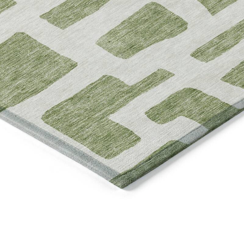 HomeRoots Abstract Transitional Rectangle Outdoor Rug