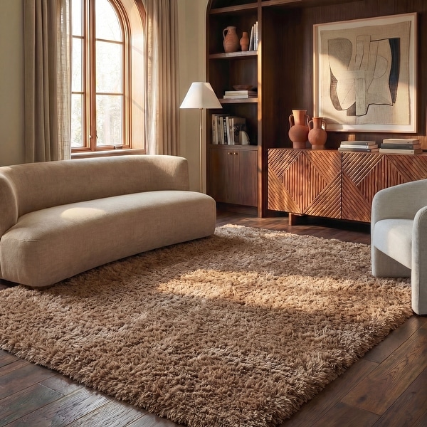 SAFAVIEH Handmade Venice Shag Djenka 3-inch Thick Rug - On Sale