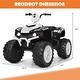 preview thumbnail 41 of 80, Costway 12V Kids 4-Wheeler ATV Quad Ride On Car w/ LED Lights Music - 42''x25.5''x29''(LxWxH)