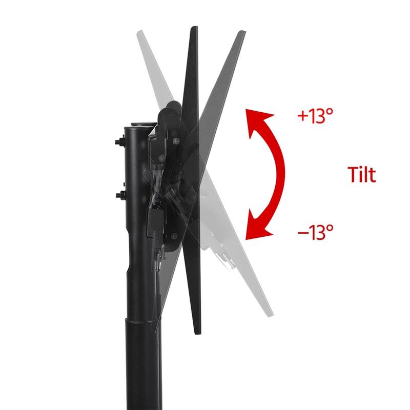 Yaheetech Rolling TV Cart Stand for 32 to 75 Inch LCD Flat Panels