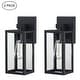 preview thumbnail 1 of 50, 2-pack 13" H 1-Light Black Outdoor wall Lantern(Dusk to Dawn could be chosen) 13"in - Black