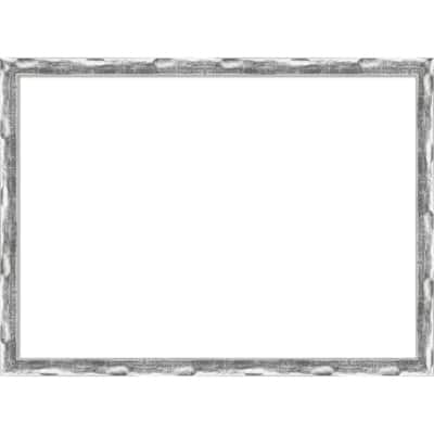 Amanti Art Scratched Wave Chrome Framed Dry Erase Magnetic Board