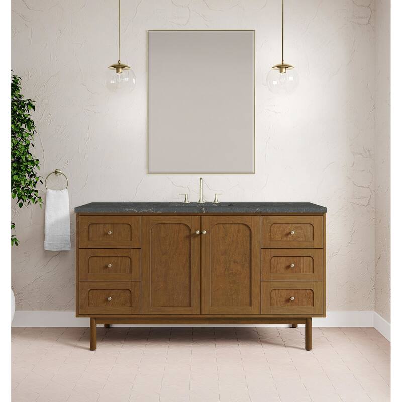 James Martin Vanities 545-V60S-FPBL Laurent 60" Single Basin Poplar