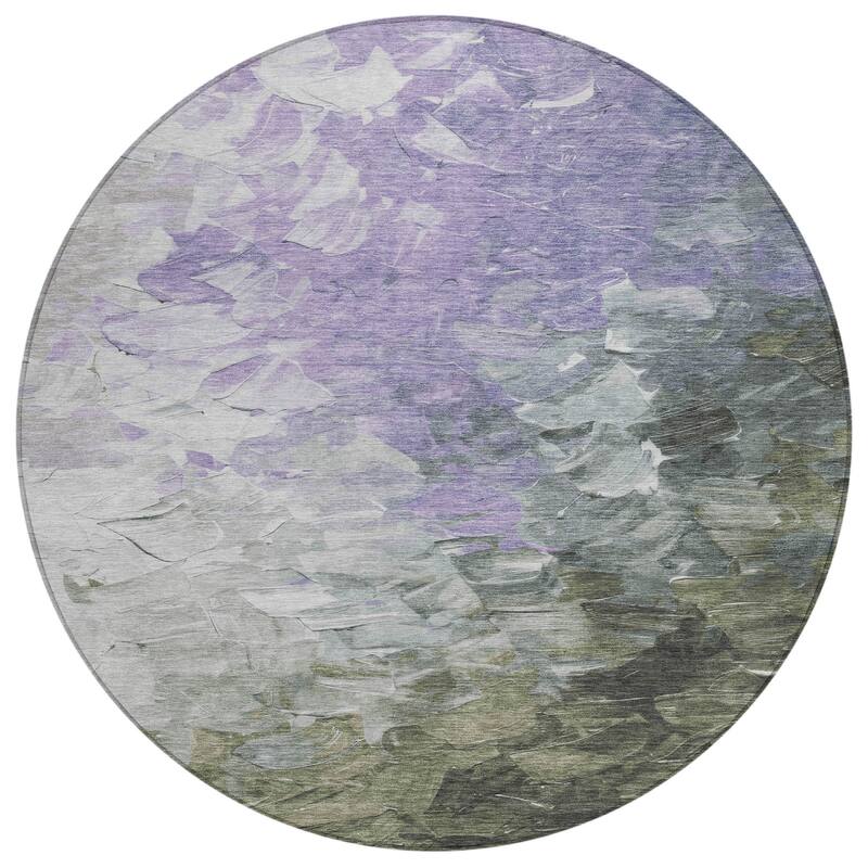 HomeRoots Abstract Transitional Rectangle Outdoor Rug