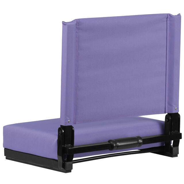 2 Pack 500 lb. Rated Lightweight Stadium Chair-Handle-Padded Seat