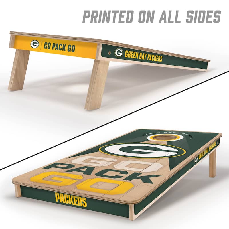 Green Bay Packers NFL 2x4 Professional Cornhole Board Set