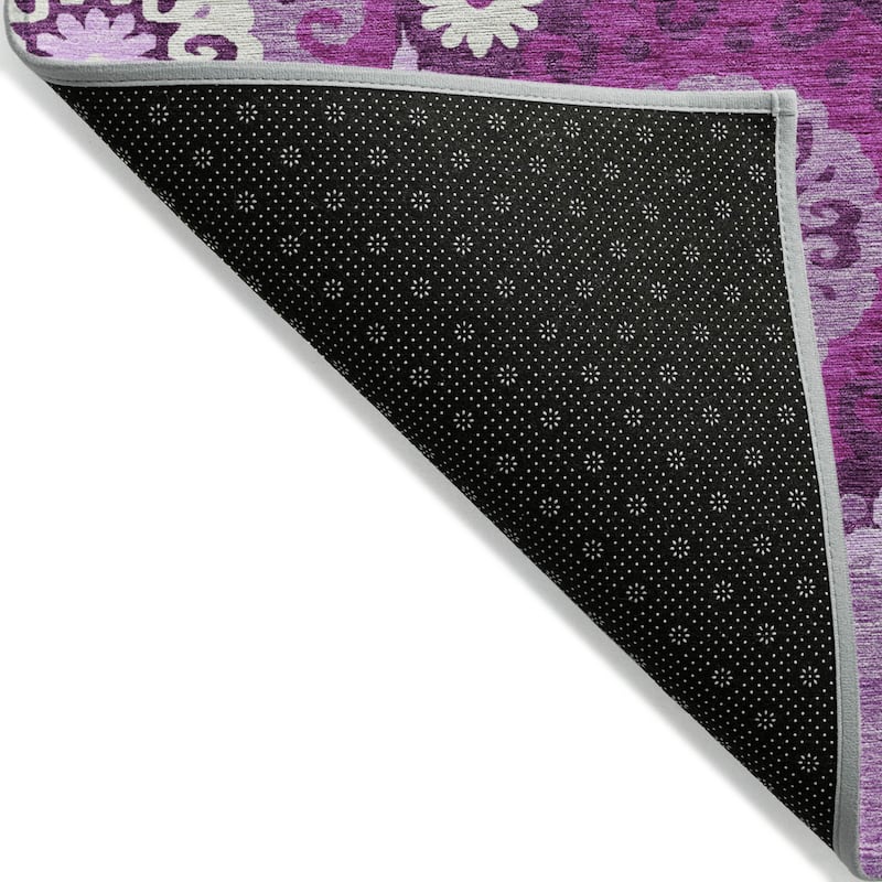 HomeRoots Floral Medallion Transitional Rectangle Outdoor Rug
