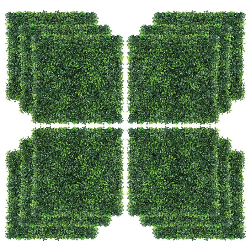 Artificial Privacy Fence Screen Decorative Fence for Outdoor, Garden,12 PCS