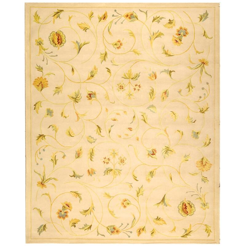 SAFAVIEH Handmade French Tapis Dyan Shabby Chic Oriental Wool Rug