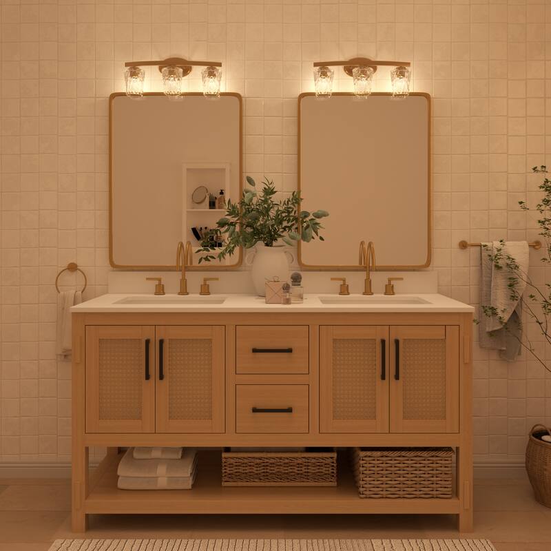 Acroma Modern Bathroom Vanity Light Art Glass Wall Sconce