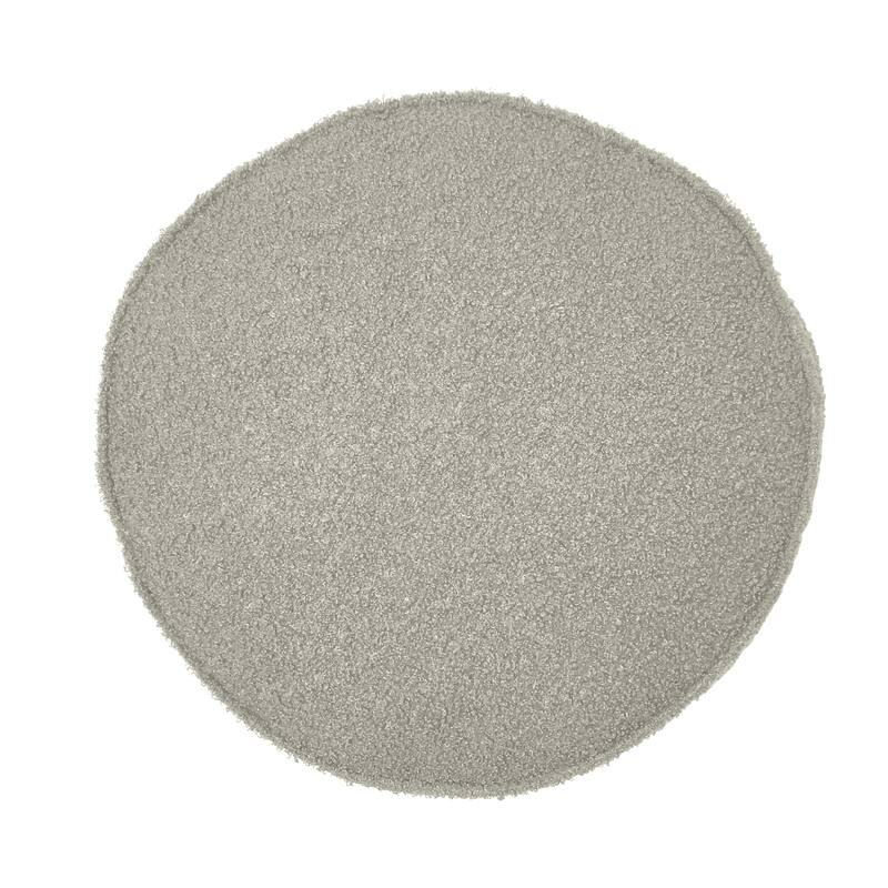 Edie At Home Fashion Basic 17" Round Velvet Decorative Pillow