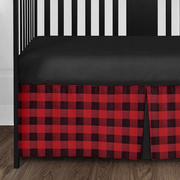 buffalo plaid crib skirt