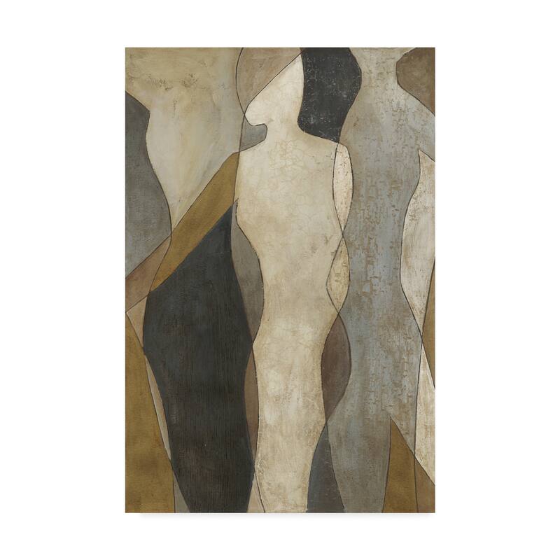 Megan Meagher 'Figure Overlay I' Canvas Art