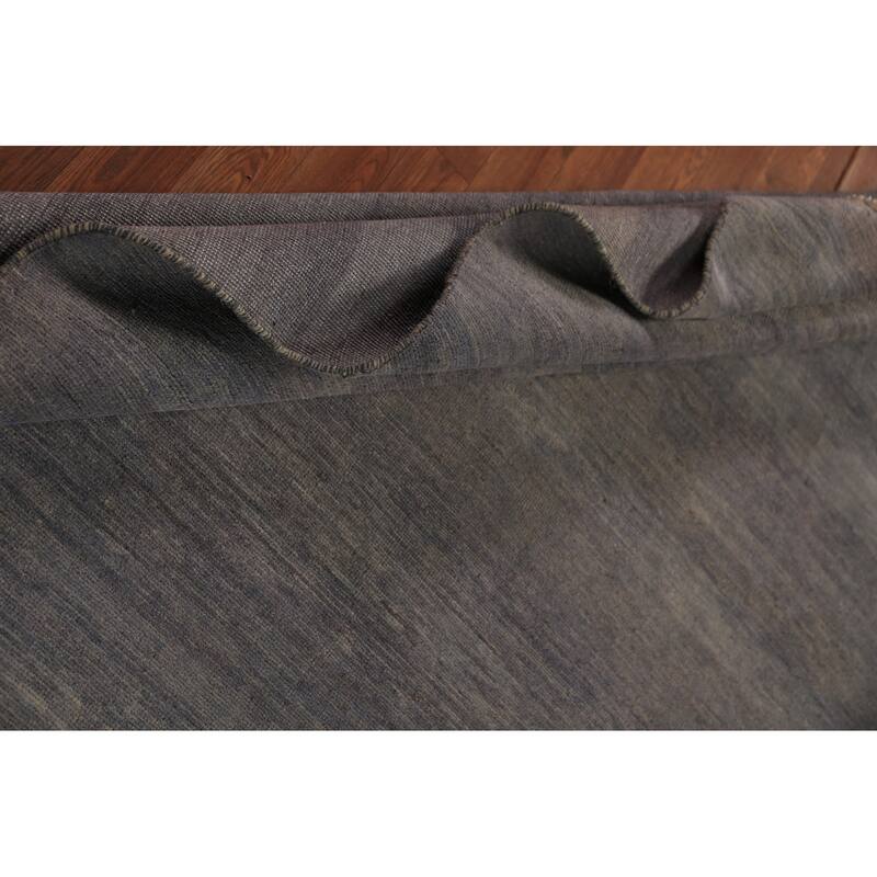 Grays & Blues Gabbeh Modern Area Rug Handmade Wool Carpet - 5'8" x 7'8"