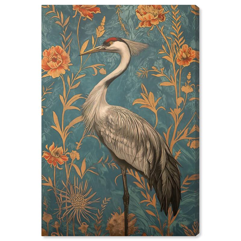 Graceful Grus Gaze Canvas by Art Remedy, Gallery Wrapped - 10" x 15"
