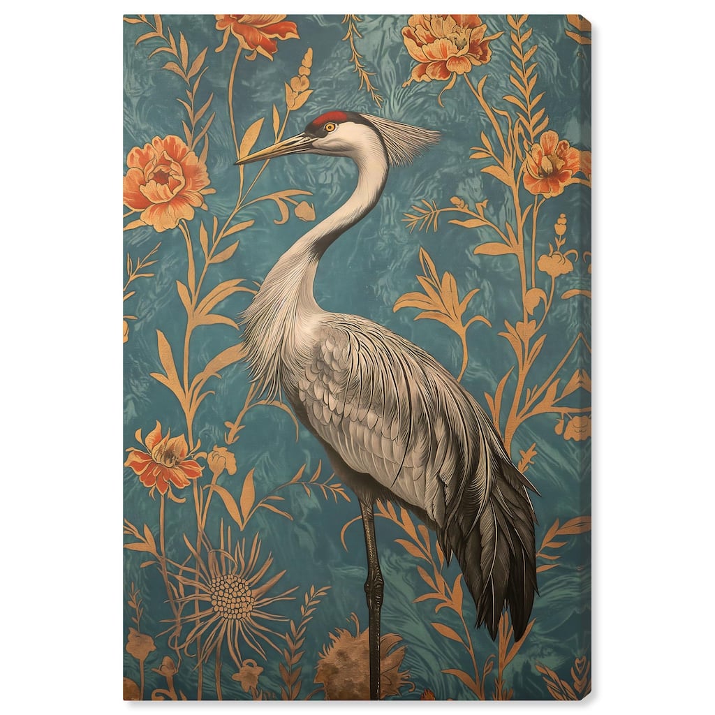 Graceful Grus Gaze Canvas by Art Remedy, Gallery Wrapped