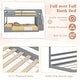 preview thumbnail 20 of 20, Costway Full Over Full Low Bunk Bed with Storage Stairs with