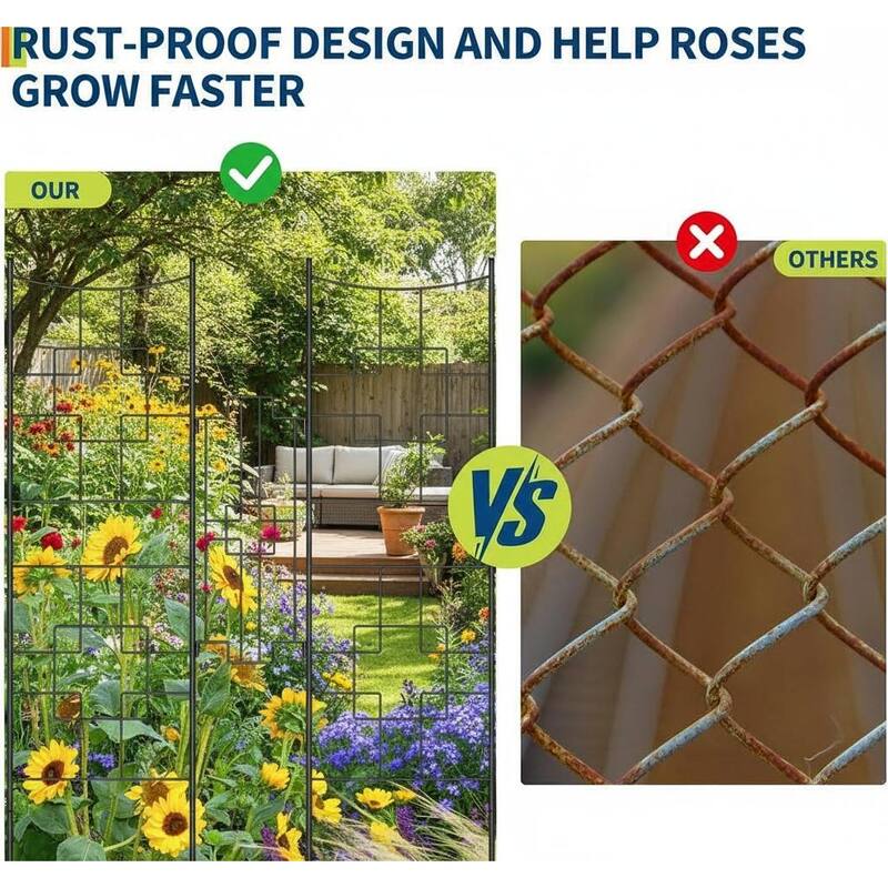 5.5ft Tall Metal Trellis, Privacy Screen