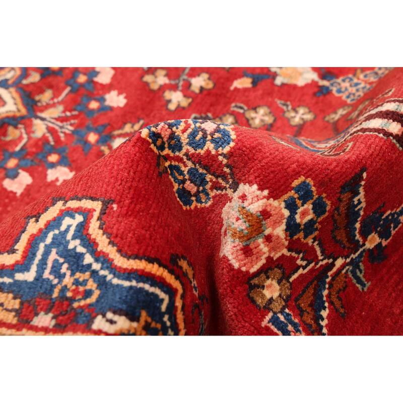 ECARPETGALLERY Hand-knotted Andelz Red Wool Rug - 3'3 x 9'8