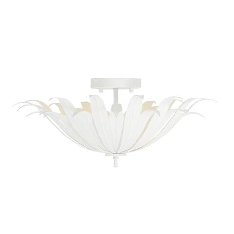 Eden 3-light Convertible Semi-Flush Mount/ Pendant