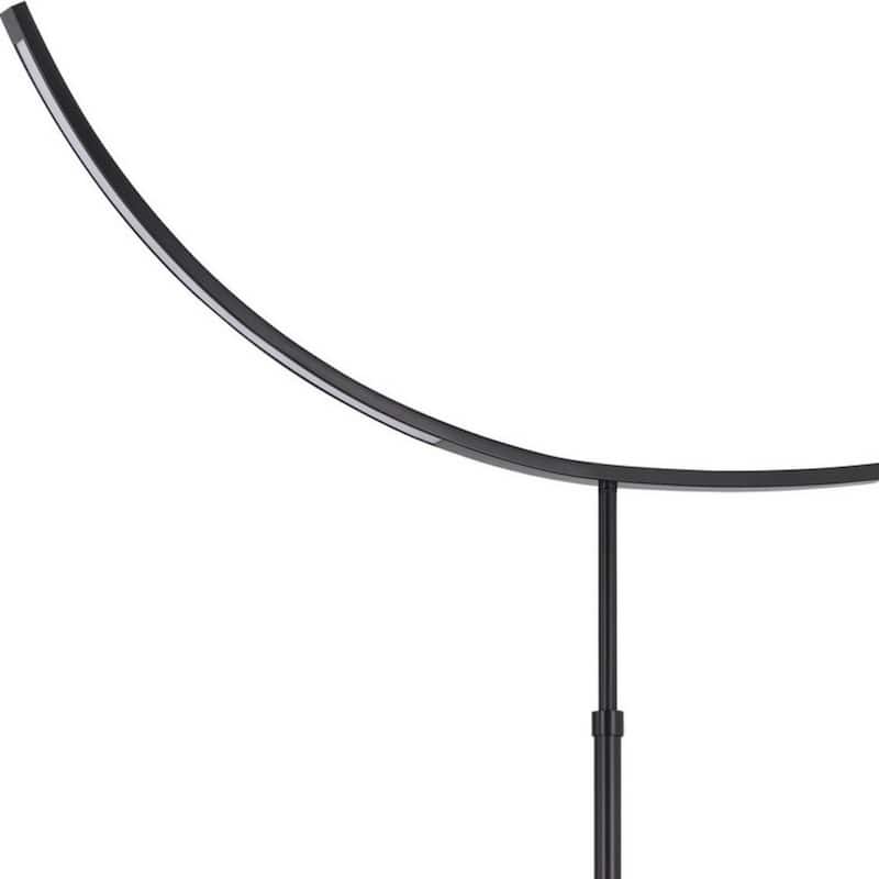 74" Tall Metal Adjustable Bronze LED Floor Lamp with Rocker Switch for Living Room and Bedroom - 73.5"H x 44"W x 12"D