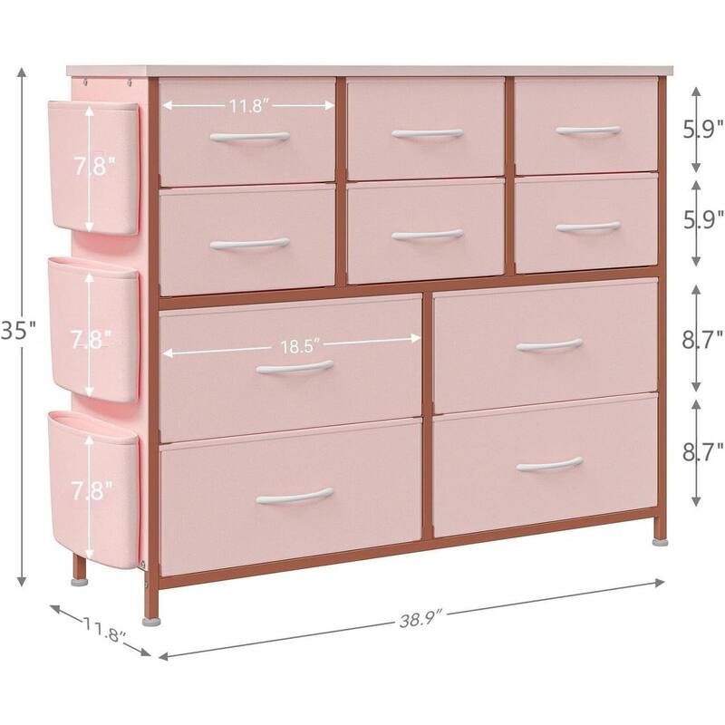 10 Drawers Fabric Storage Drawer