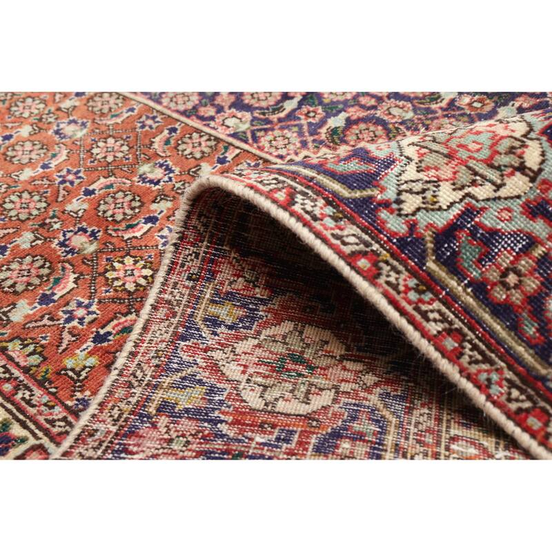 ECARPETGALLERY Hand-knotted Antalya Vintage Copper Wool Rug - 7'7 x 10'11