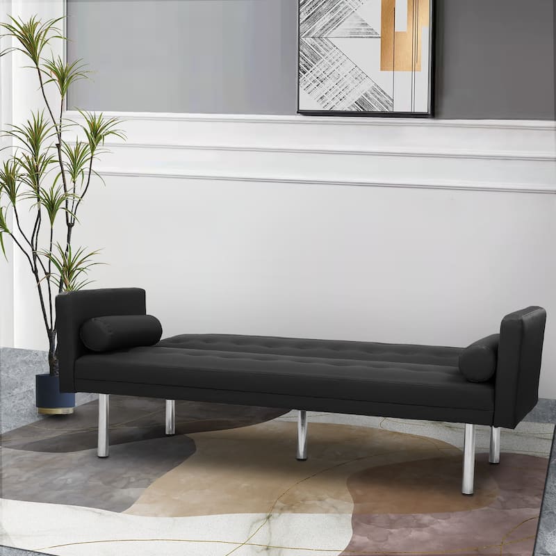 Futon Sofa Bed, Convertible Futon Couch Bed, Loveseat Sleeper Sofa, Daybed for Living Room, Apartment, Office