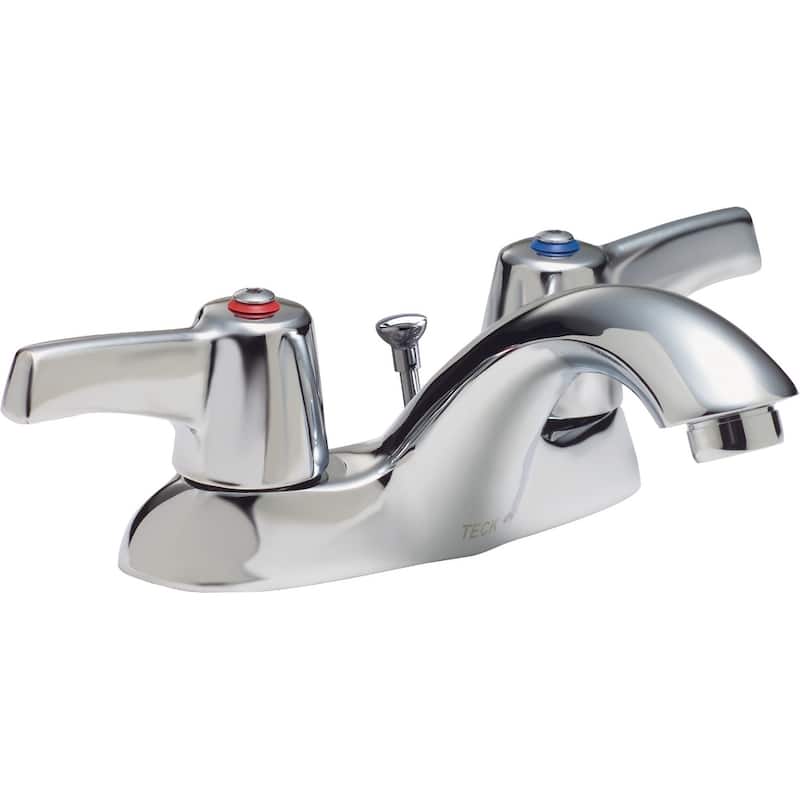 Delta Double Handle 1.5GPM Bathroom Faucet with Lever Blade Handles - Chrome - Chrome