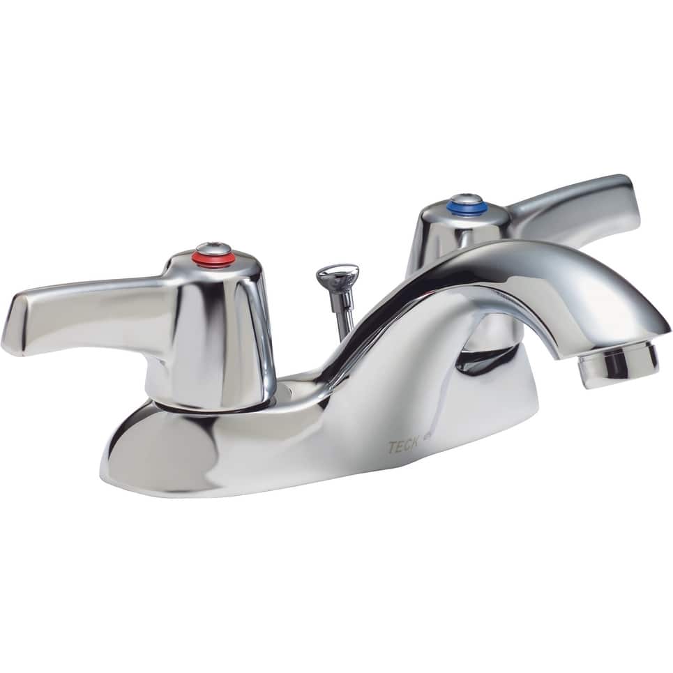 Delta Double Handle 1.5GPM Bathroom Faucet with Lever Blade Handles - Chrome