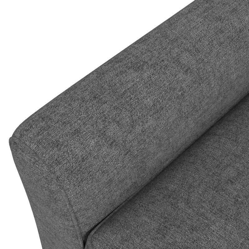 129.5" Sectional Sleeper Sofa with Pull-Out Bed Modern L-Shape Couch Bed