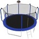 preview thumbnail 5 of 7, 14FT Trampoline with Basketball Hoop, ASTM Approved Reinforced Type Outdoor Trampoline with Enclosure Net